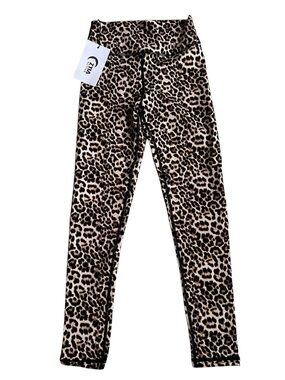 Zyia Active Leopard Brilliant Scrunchy What Hi-Rise 7/8 Women’s Sz 2 New